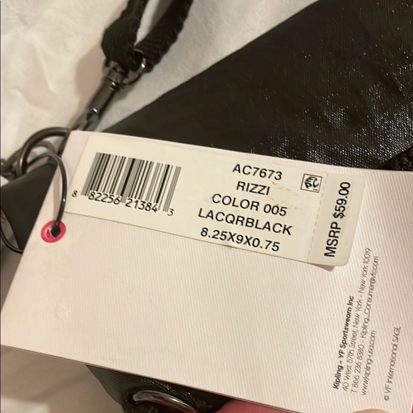 Kipling Rizzi Black Women's Adjustable Crossbody Bag - Picture 2 of 8